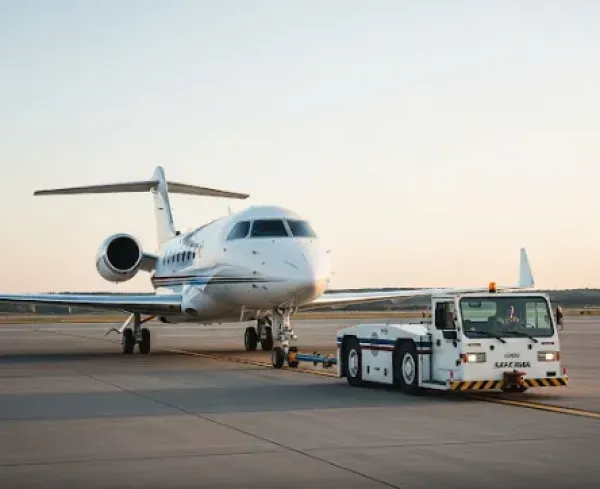 Flight Access Ramp Services. Aircraft Towing
