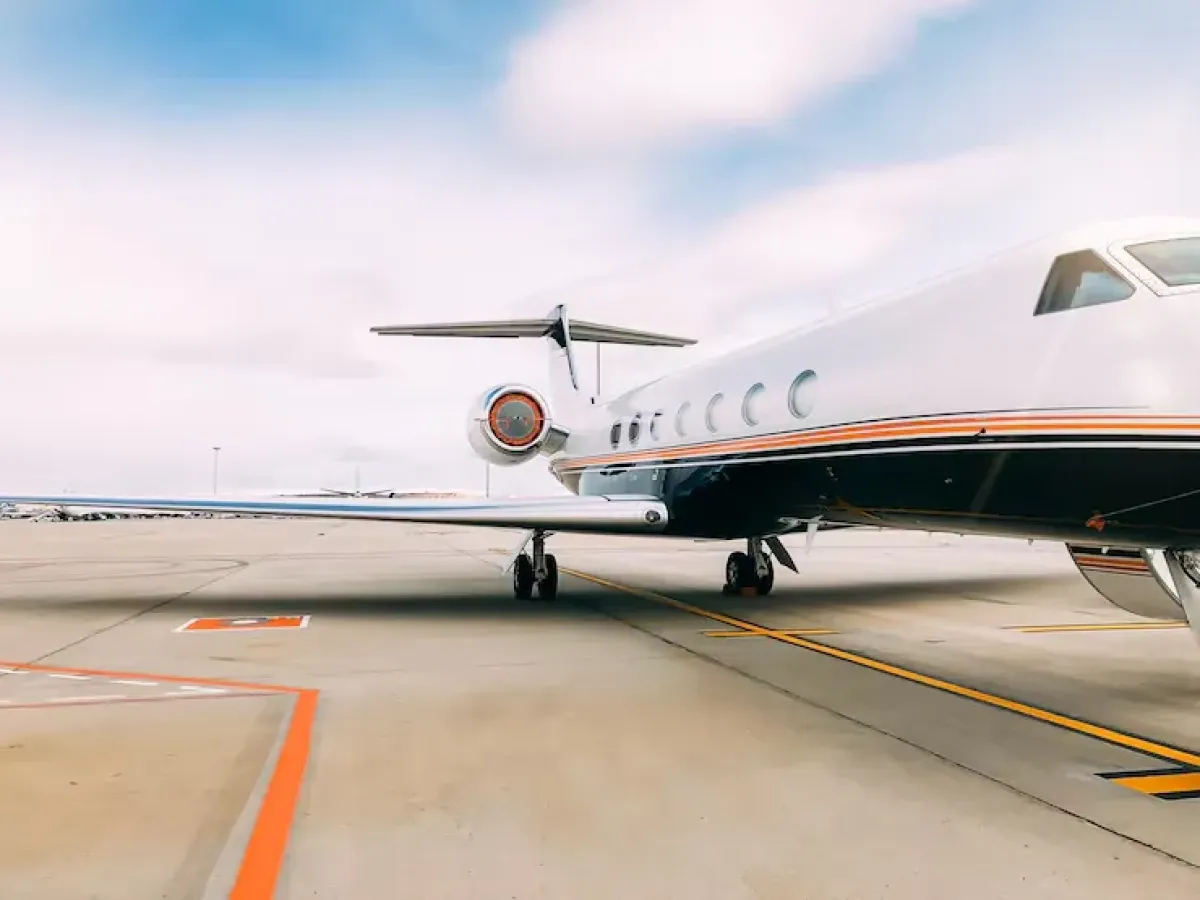 Private Jet in a ramp service